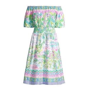 *NWT Lilly Pulitzer Camille Off the Shoulder Dress